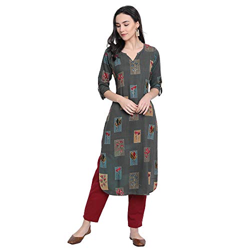 Image of Women's Rayon Regular Kurta