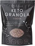 Keto Hana Cocoa Keto Granola Keto Diet Vegan Grain Free Dairy Free Plant Based No Refined Sugars Gluten Free 2.2g Net Carbs Breakfast Cereal - Bulk, Family Pack 1kg/2.2lbs