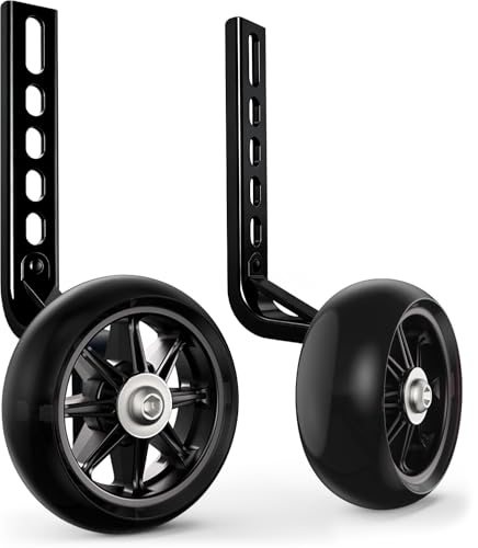 EMPATHECH Bike Training Wheels for Kids Bike High-Strength Arm Upgraded Durability Easy Install Bicycle Training Wheels for 20 inch Bike 18 16 14 12 UniversalFor Single-Speed Long Axle Only