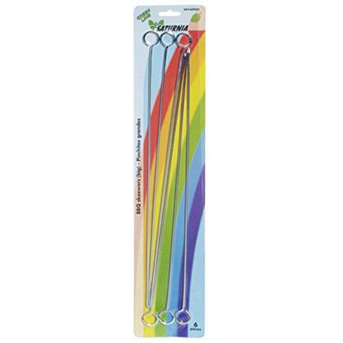 Saturnia Pinchitos Acero Inoxidable Grandes 40 Cm. (Blister 6 Unidades)