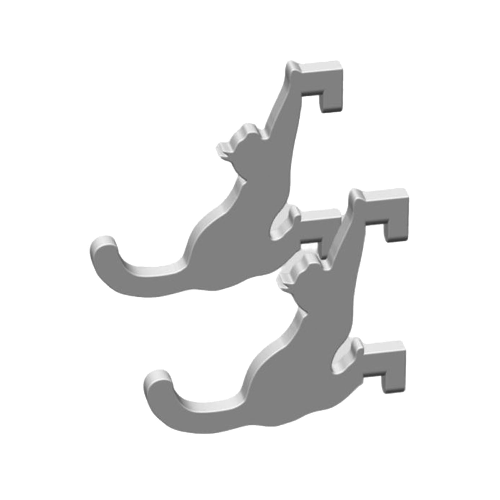 CAZSTYK 2pcs Storage Organizers Headphone Hook Bracket Cats Shaped Hanger Hook for SKADIS Holder Hole Board Pegboard Accessories Gaming Storage Hooks