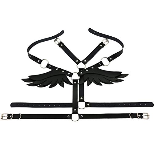 FM FM42 O Ring Waist Belt Body Caged Harness with Back Angel Wings (16 Colors)3