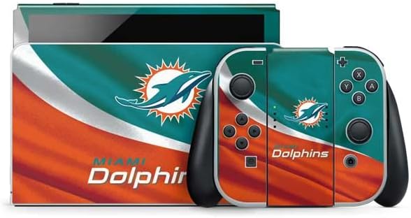 Skinit Decal Gaming Skin Compatible with Nintendo Switch OLED (2021) - Officially Licensed NFL Miami Dolphins Design