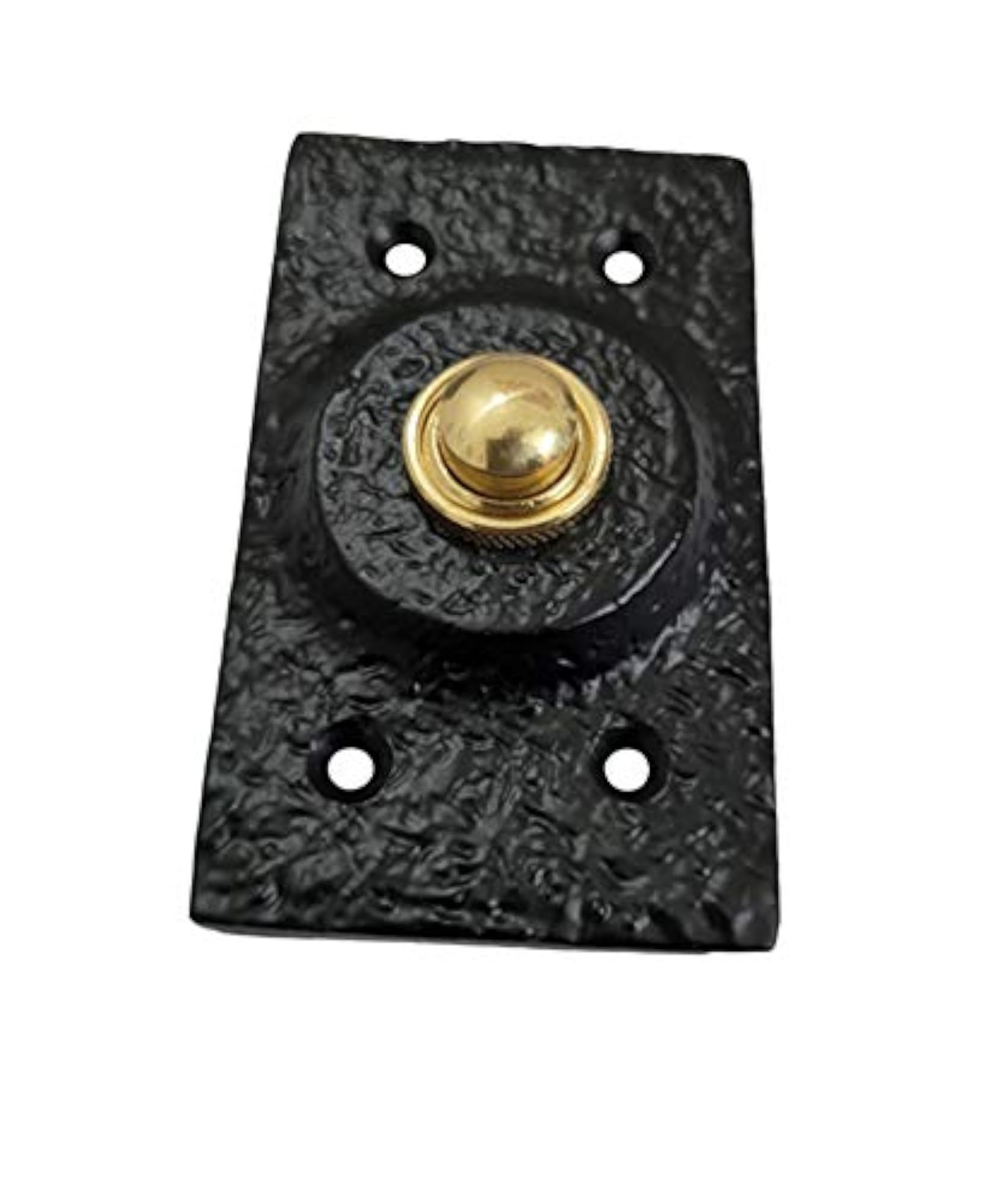 Zimran Antique Iron Rectangular Bell Push