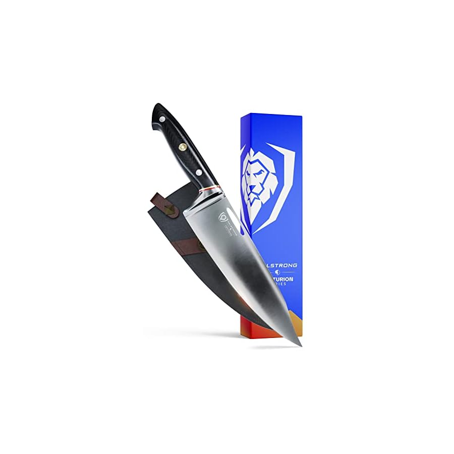 Dalstrong-Chef-Knife-8-inch-Centurion-Series-Premium-Swedish-14C28N-High-Carbon-Stainless-Steel-G10-Handle-Kitchen-Knife-Razor-Sharp-Chefs-Knife-Cooking-Knife-Sheath-Included Dalstrong Chef Knife - 8 inch - Centurion Series - Premium Swedish 14C28N High Carbon Stainless Steel - G10 Handle Kitchen Knife - Razor Sharp Chef's Knife - Cooking Knife - Sheath Included