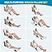 4PCS Orthopedic Wedge Pillow Set for Sleeping, Adjustable Bed Support for Back, Knee, Leg & Lumbar Pain Relief, Acid Reflux, Anti-Snoring & GERD (White)