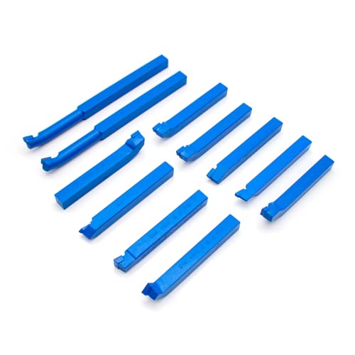 Kit 11 piezas de herramientas para torno de metal con punta de carburo miniatura 4
