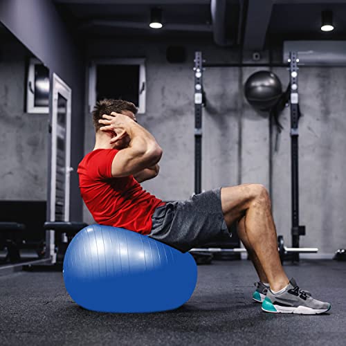 Foto von RETOO Gymnastikball 65 cm Sitzball mit Ballpumpe, Trainingsball, Ball für Fitness, Yoga, Gymnastik, Core Training, Fitnessball, Sitzball Büro für Balance Luftpumpe, Gymnastikbälle, Yogaball, Pilates