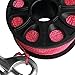 FytStycale 3inch Scuba Equipment Diving Ree Accessories Lightweight Professional with Stainless Hook 30M Nylon Line, Fluorescent Pink