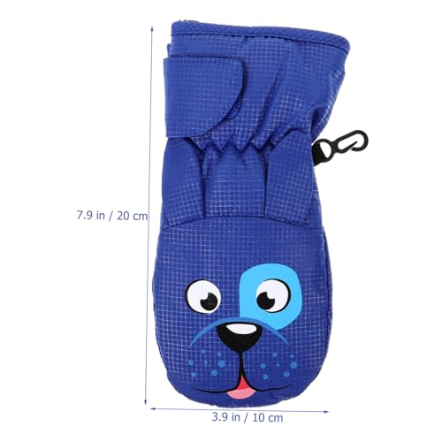 SUPVOX 1 Par Meninos Luvas De Esqui Luvas Esportivas Luvas De Patinação No Gelo Para Crianças Luvas