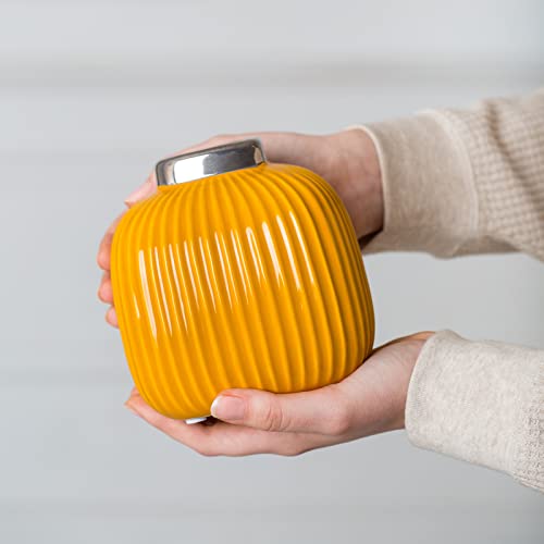 13cm Piccolo vaso decorativo in ceramica quadrato