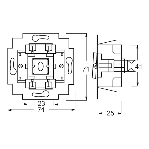 Interrupteur inverseur Busch-Jaeger 2000/6uj de commande pour installation electrique - 4