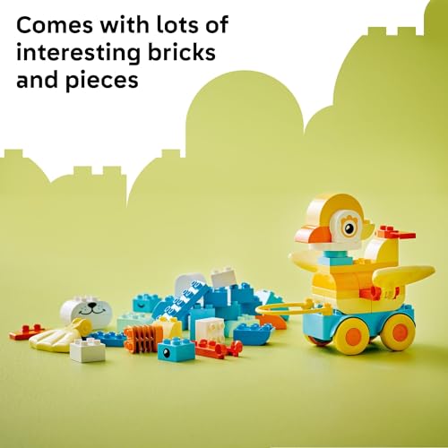 LEGO DUPLO Town 3 in 1 Animals on Wheels Building Toy - Learning Play Set for Toddler Boys & Girls, Ages 2+ - Animal Building Blocks for Sensory Skills Practice - Pretend Play Gift Idea - 10448 - image 4