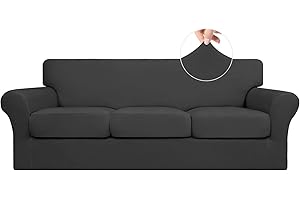 Sofa Cover 3 Cushion: Easy-Going Stretch Couch Cover for 3 Cushion Sofa