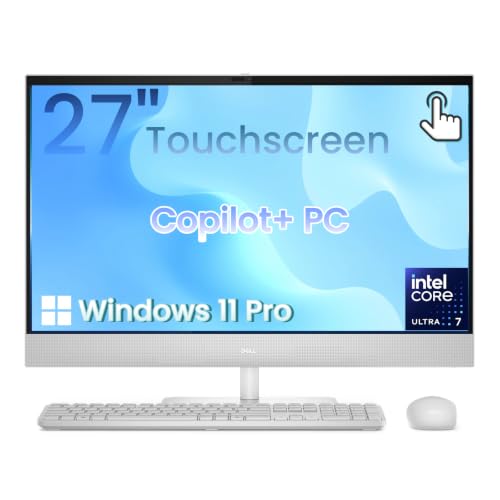 Image of Dell 27 Touchscreen All-in-One Desktop Computer PC, Ultra 7 355 64GB + 1TB
