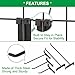 PYBTOOL Gridwall Hooks 6 Inch, 100 Pack Grid Wall Hooks, Grid Panel Hooks and Hangers for Retail, Craft Shows, Home Setup, and Customized Display