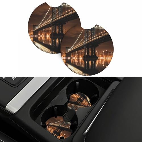 Portavasos para carro, 2 unidades, negro, antideslizante miniatura 5