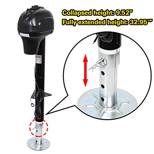 Weize Power Tongue Jack, 3500 Lb. Heavy Duty Electric Trailer Jack thumb #4
