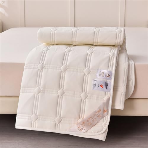 Protector de colchón impermeable 180x200 acolchado y transpirable de color blanco 8