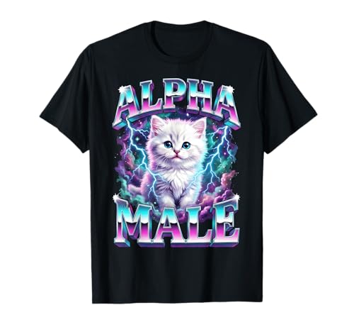 Alpha Male Cat Kitten Funny for Men Women T-Shirt