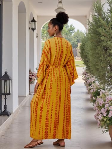 Image of Women's Kimono Cover Up Long Beach Dress Swimsuit Cover Ups Colorful Cardigan Lightweight Robe for Swimwear