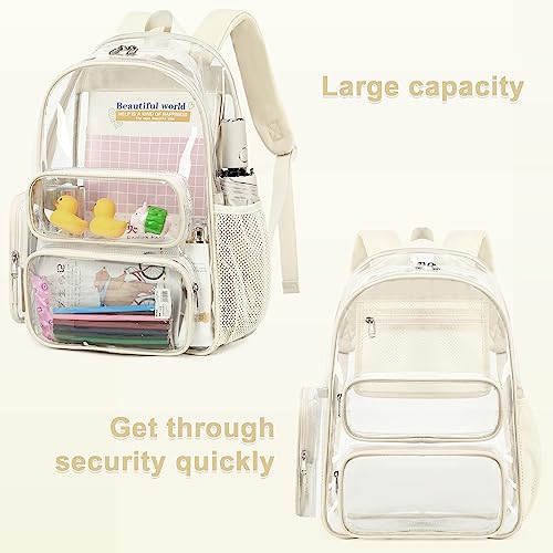 Camtop Clear Backpack Heavy Duty Pvc Transparent Bag See Through Bookbag For Student School Work Festival Sport Travel thumb #3