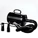 HOMCOM PawHut Séchoir Professionnel sèche-Poils toilettage pulseur sèche-Cheveux pour Chiens Chats Animaux 2800W Vitesse et température réglable 3 Buses interchangeables incluses Noir