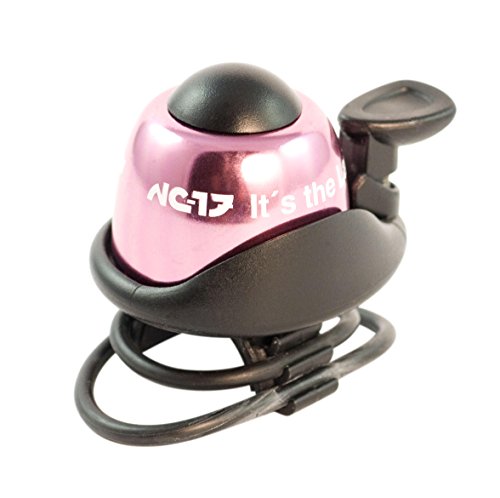 NC-17 Unisex Fahrradklingel Safety Bell Fahrradklingel, pink, Einheitsgröße
