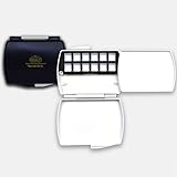 Triple Pan Watercolor Palette for Mijello, Empty Half Pan Size with Rotation Tray (MWP-1212) 12 Well