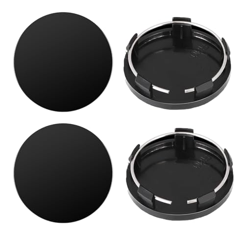 4PCS Cache Moyeu 60mm, Centre de Jante Capuchons, Cache Moyeu Seat Universels, Enjoliveurs Universels pour Roues de Voiture en Noir, ABS, Jantes Enjoliveurs...