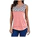 Produktbild Fcostume Damen Sommer Sexy Tank Top Ärmellos T-Shirt Spaghetti Tops Leopard Colorblock Gestreift Bluse Oberteile