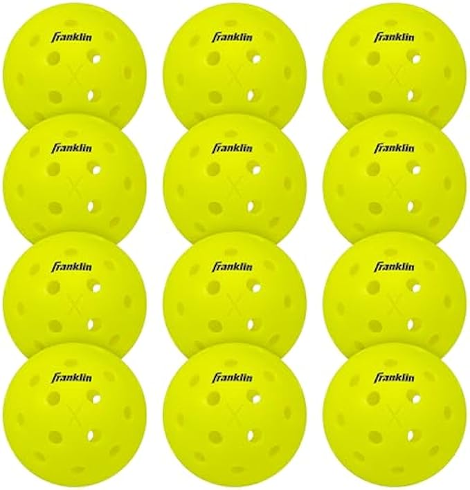 Franklin Sports Outdoor Pickleballs - X-40 Pickleball Balls - USA Pickleball (USAPA) Approved - Official US Open Ball