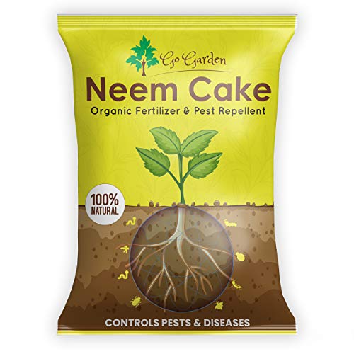 Go Garden Neem Cake Powder for Plants and Home Garden Organic Fertilizer and Pest Repellent - 950 Gram