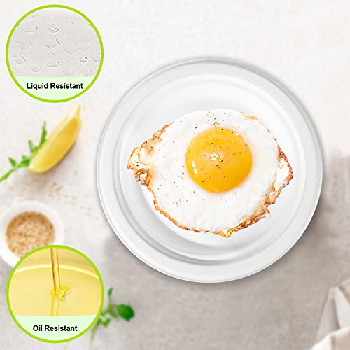 Greenesage Small Paper Plates 7 Inch, 100 Pack Disposable Plates Bulk, Dessert Cake Party Paper Plates Compostable, Eco Friendly Paper Plates Heavy Duty For Daily Meals, White #TOP2