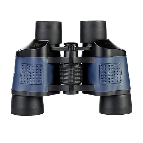 LBNVBC Binoculares de visión Nocturna con Poca luz, prismáticos BAK4 Impermeables con brújula, cordón de Transporte for conciertos de observación de Aves, 80x80