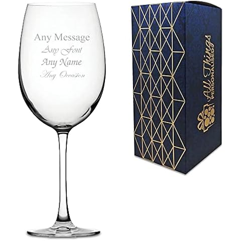 Personalised Engraved Giant Wine Glass Gift Cover