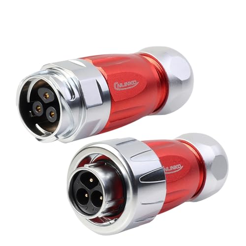 Connecteur électrique M16 étanche IP68 DH16 mâle 3 broches à vis
