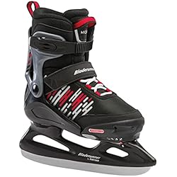 Patines Hielo Bladerunner Rollerblade Bladerunner Ice Micro Ice Junior - Patines de Hielo Ajustables, Color Blanco y Negro