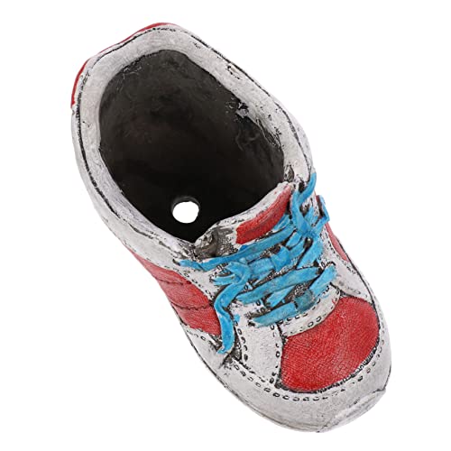 Toddmomy Unique Home Pot Ornament Imitation High-top Shoe Planter for Indoor Outdoor Use