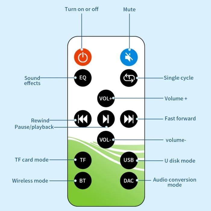 Image of MICROWARE Bluetooth 5.4 Receiver Digital to Analog Card U Disk Converter Adapter with Remote Control(Coaxial Conversion)