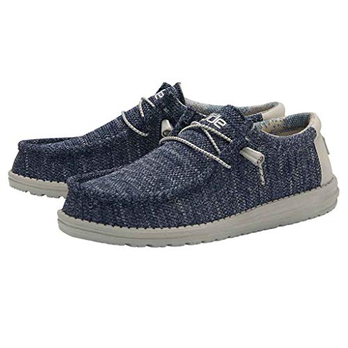 Image of HEYDUDE Men's Wally Sox Moonlit Ocean Size 15 | Men's Shoes | Men's Lace Up Loafers | Comfortable & Light-Weight