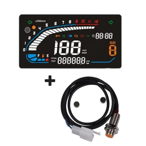 Compteur kilométrique universel et étanche avec rétroéclairage bleu - 6