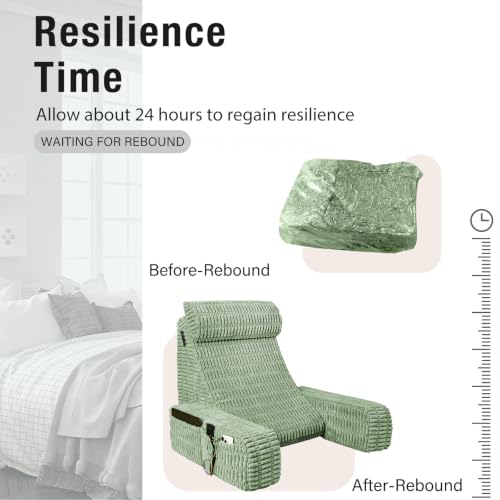 Selectico Reading Pillow for Bed Sitting Up with Large Pockets,Modern Style by Selectico - Used condition - Image 8