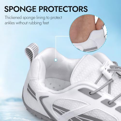 Image of ATHMILE Barefoot Water Shoes Women Men Wide Non Slip Aqua Beach River Pool | Quick Dry Swim Kayak Lake Hiking Surfing Boating Fishing Diving Rock Climbing Cruise Ship Essentials