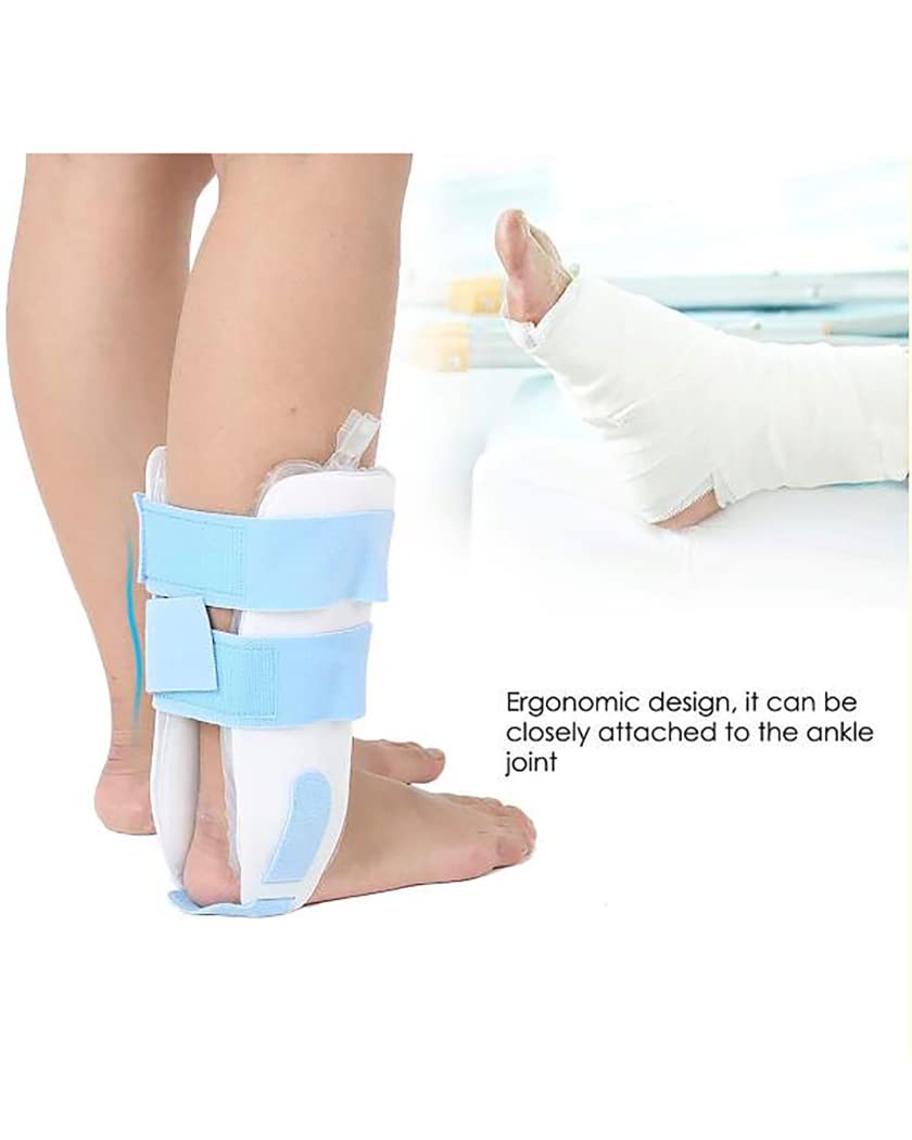 Férula de Tobillo Ajustable, estabilizador de órtesis de pie Inflable, Doble Airbag, Soporte Varus Valgus para Restaurar esguinces