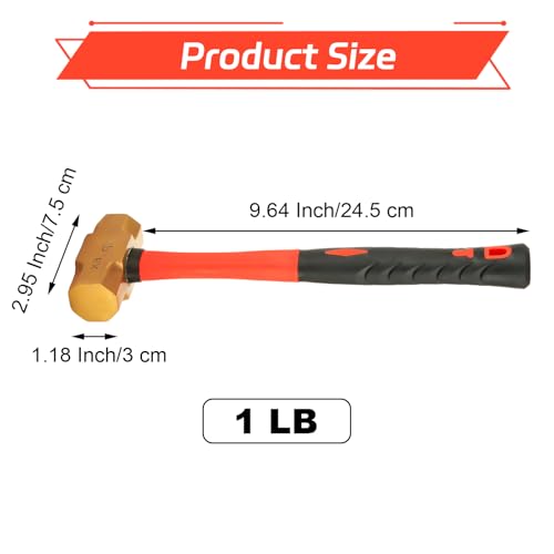 QTLCOHD 1 lb Brass Hammer