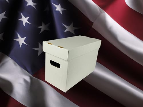 Max Protection Caixa de armazenamento de quadrinhos longa de 5 quilates – papelão ondulado branco du