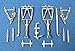 B-58 Hustler Metal Landing Gear for Revell Monogram (1/48 Model kit Accessory)
