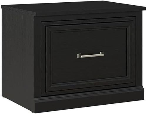 Bush Furniture Woodland - Banco de zapatos pequeño con cajón  Organizador estrecho de calzado para entrada del hogar, vestíbulo y vestíbulo, 24 W,