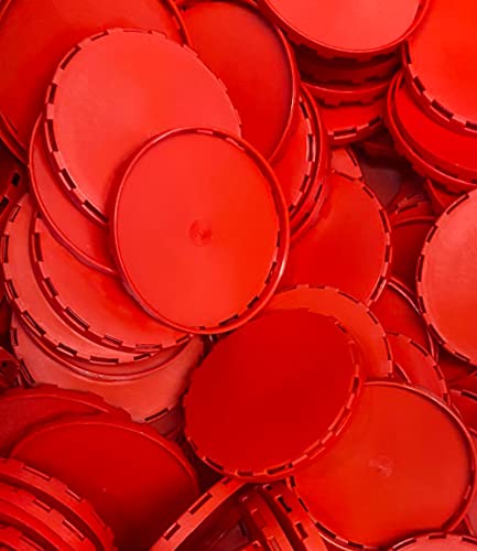 Image of Generic Keg Caps-100pcs. Protect the filling and valve of your kegs with a vented keg cap. MATERIAL: PLASTIC. (RED)